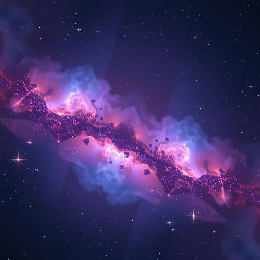 Galactic background with cosmic elements