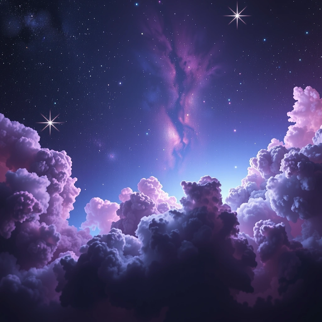 Cosmic galaxy background with stars and nebula